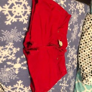 Red faded glory shorts.